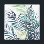 Twilight Handflatan - Tropical Löv Magnet<br><div class="desc">"Twilight Handflatan I" av Grace Popp. Den tropiska grönmannen i vattenfärgen stil.</div>