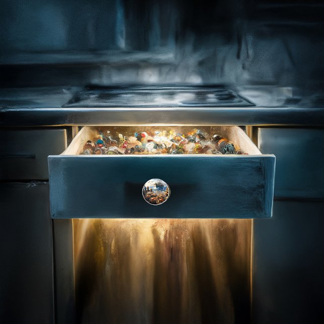 Twilight Harvest Fishermen Collating Crabs Knopp (Skapare uppladdad)