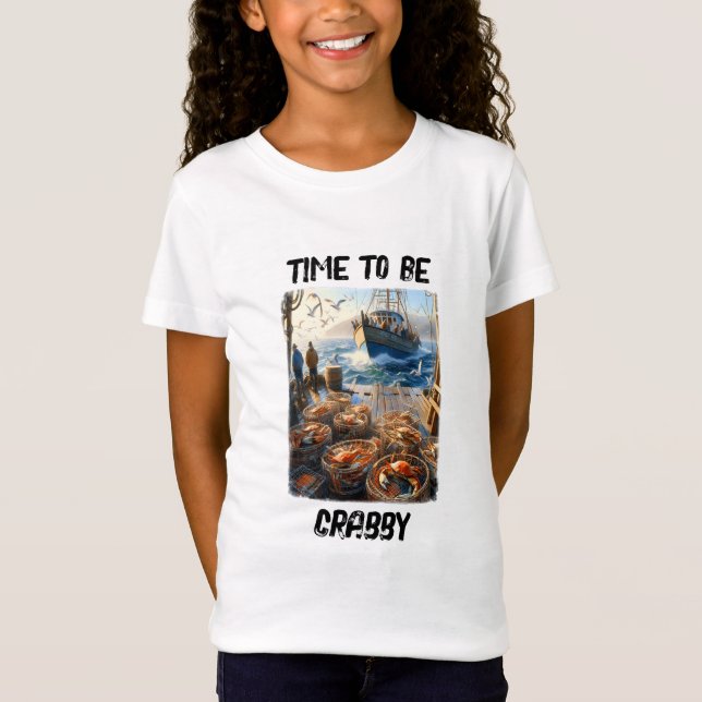 Twilight Harvest Fishermen Collating Crabs T Shirt (Framsida)