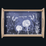 Twilight Himlar Stars & Foliage Rustic Frukostbricka<br><div class="desc">Förtrollade Himlar Stars & Foliage Rustic tray.</div>