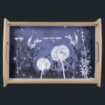 Twilight Himlar Stars & Foliage Rustic Frukostbricka<br><div class="desc">Förtrollade Himlar Stars & Foliage Rustic tray.</div>
