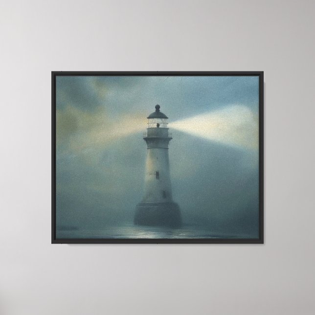 Twilight Lighthouse Canvastryck (Framsida)