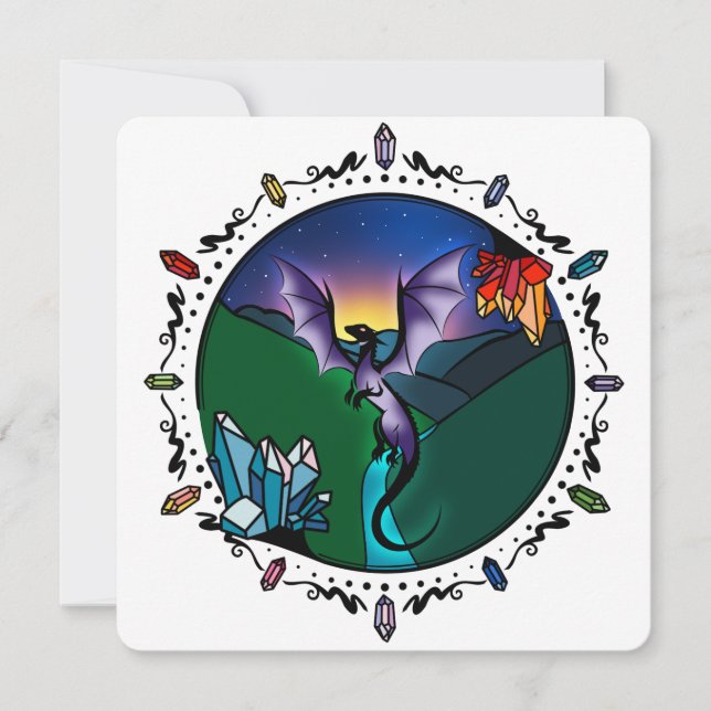 Twilight Magic Crystal Elegant Amethyst Dragon (Framsida)