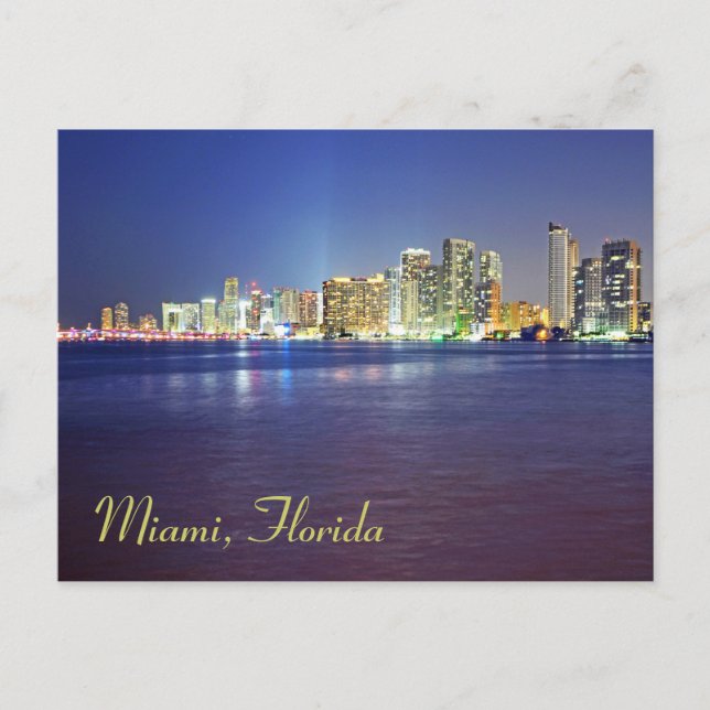 Twilight Miami, Florida Vykort (Framsida)