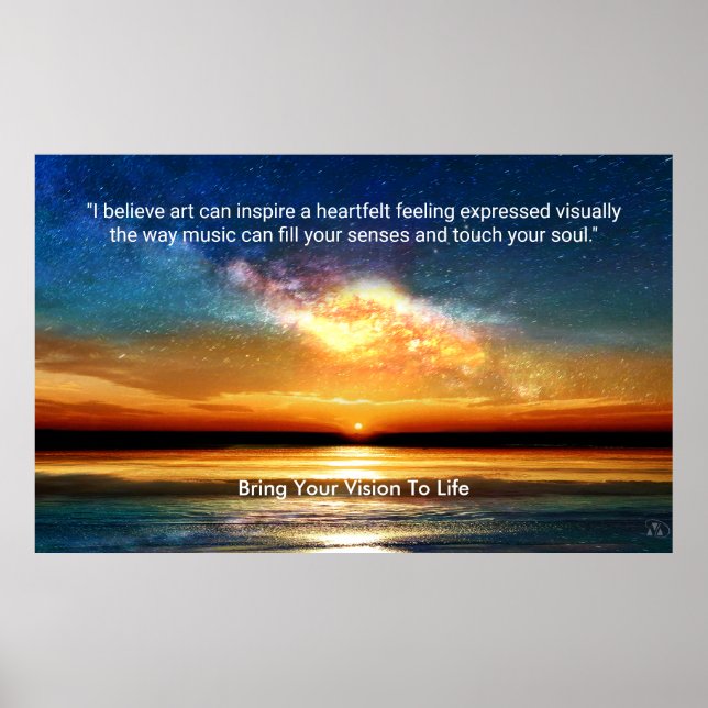Twilight Milky Way - Ge din vision ett liv Poster (Framsidan)