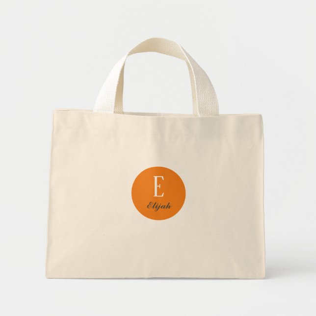 Twilight monogram, anpassad namn mini tygkasse (Framsidan)