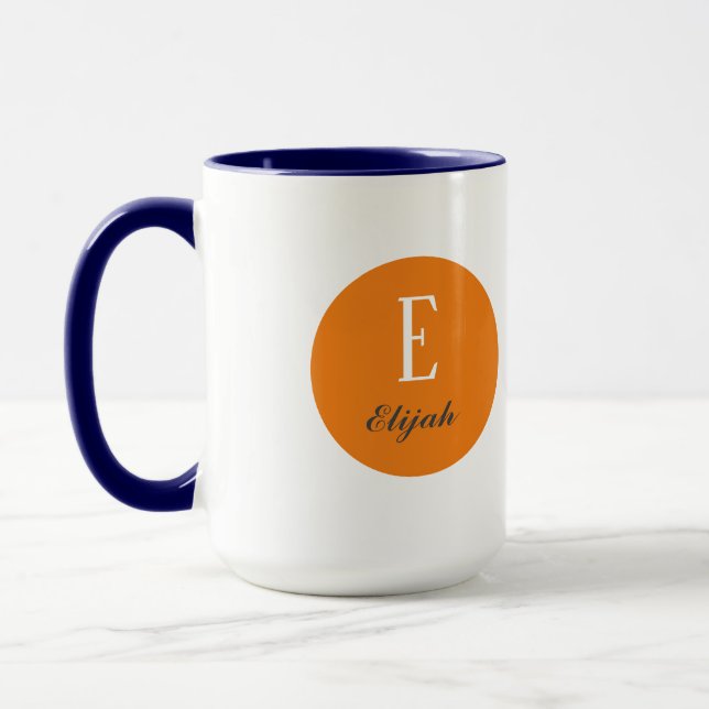 Twilight monogram anpassat namn och inledande mugg (Vänster)