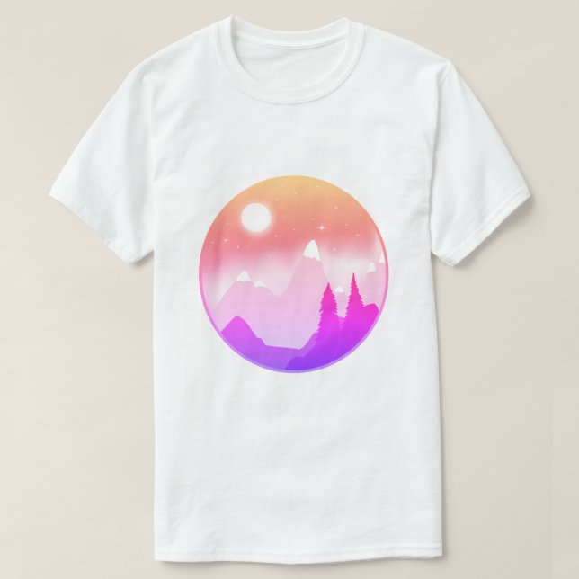Twilight Mountain T Shirt (Design framsida)