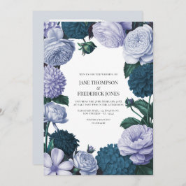 Twilight Navy, Mist Lavender & Silver Periwinkle Inbjudningar