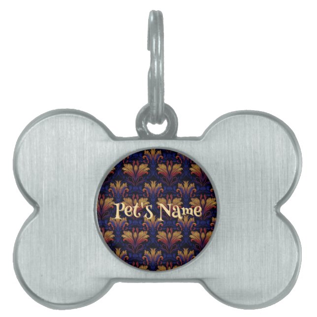 Twilight Opulence Framed Pet-tagg ID-bricka Husdjur (Framsidan)