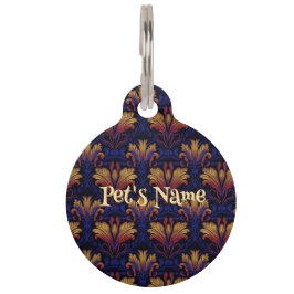 Twilight Opulence Round Pet Tag Djurbricka