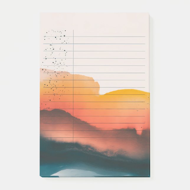 Twilight-övertoning: Bläck & Himmel Post-it Block (Framsida)