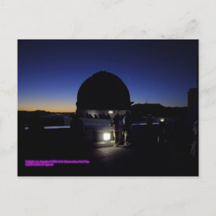 Twilight på Los Angeles Griffith Observatory Tak Vykort