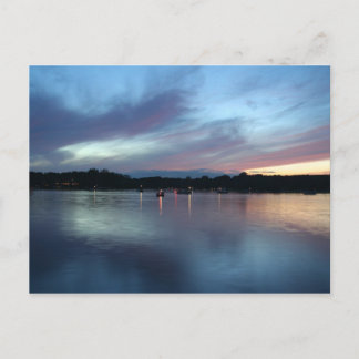 Twilight på vykortet Sjö Vykort