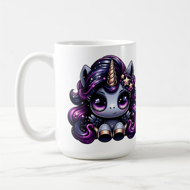 Twilight pony svartencorn glitter kaffemugg (Vänster)