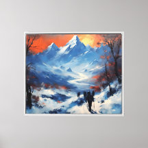 Twilight-promenaden vid Mt Everest