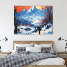 Twilight-promenaden vid Mt Everest
