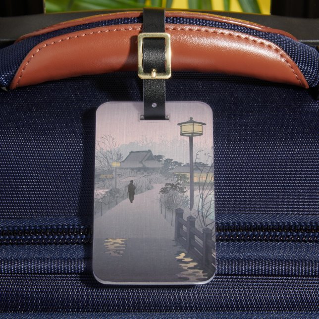 Twilight Rain på Väg till Shinobazu i Japan Bagagebricka (Framsida Insitu 2)