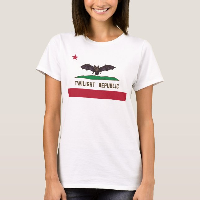 Twilight Republic Flagga T Shirt (Framsida)