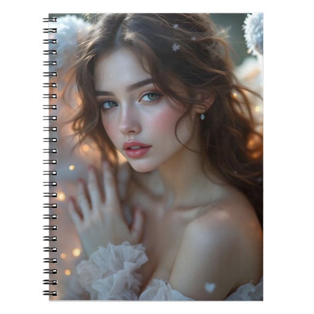 Twilight Seraph - Glowing Angel of Evening Light Anteckningsbok (Framsidan)