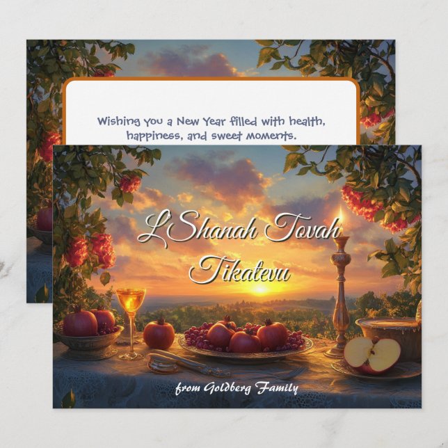 Twilight Table of Blessings-kort  Inbjudningar (Fram/baksida)