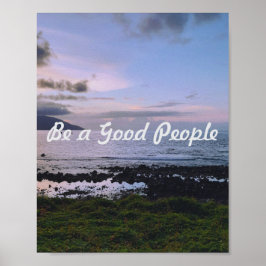 Twilight Tranquibility by the Shore Poster