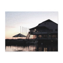 Twilight vid sjö, Kingston, Ontario