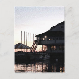 Twilight vid sjö, Kingston, Ontario Vykort