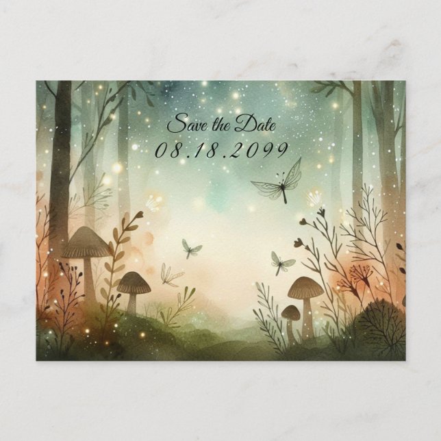 Twilight Whispers of the Woodland Helg Vykort (Framsida)