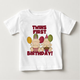Twillingar 1:a födelsedag - T-shirts och gåvor