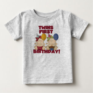 Twillingar 1:a födelsedagen - Flickor, skjortor oc T-shirt
