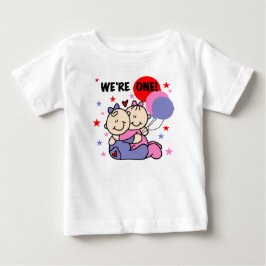 Twillingar är vi en första födelsedag tee shirt