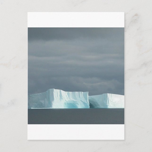 Twillingar av atypisk glaciär (Ocean Glacier) Vykort (Framsida)