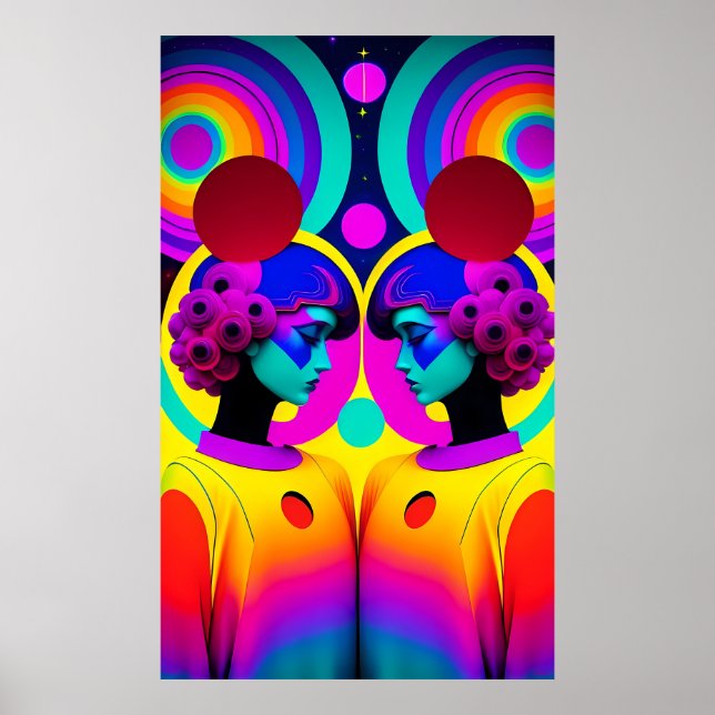 Twillingar av en Twain-Ken Gage Surreal Art Poster (Framsidan)