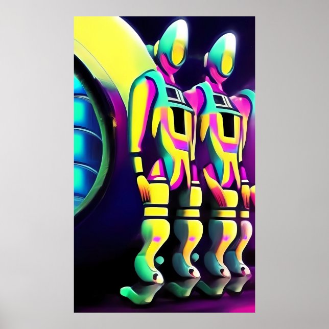 Twillingar av Meta-Evil Ken Gage Surrealism Poster (Framsidan)