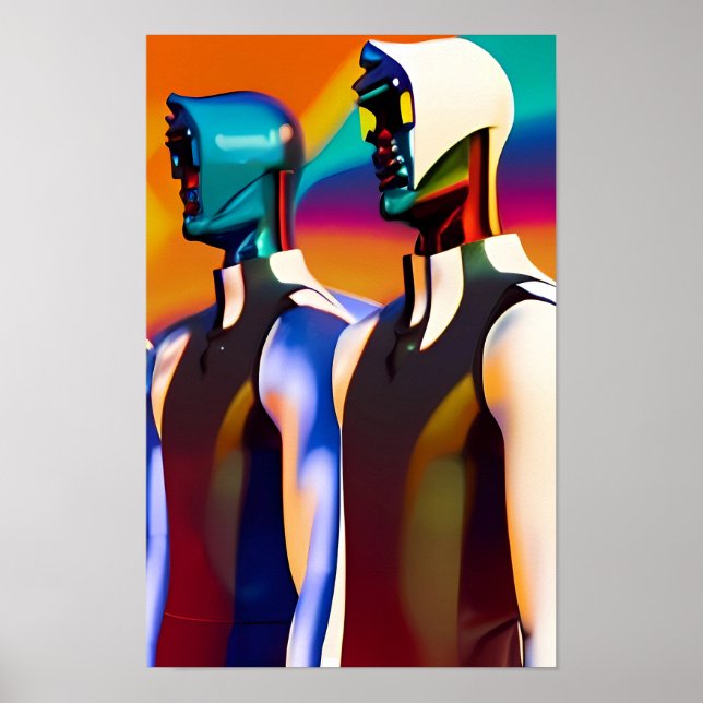 Twillingar av osäkerhet Ken Gage Surrealism Poster (Framsidan)
