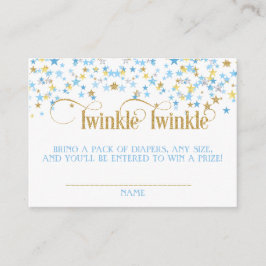 Twillingar av Twinkle Little Stars Diaper Raffle B Tilläggskort