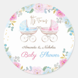 Twillingar Babykläder Runt Klistermärke