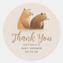 Twillingar Bears Cute Brown Baby Shower Tack
