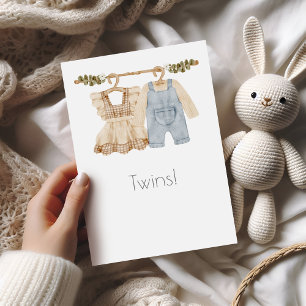Twillingar Boho Baby Grattiss Card Kort