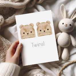 Twillingar Boho Baby Grattiss Card Kort
