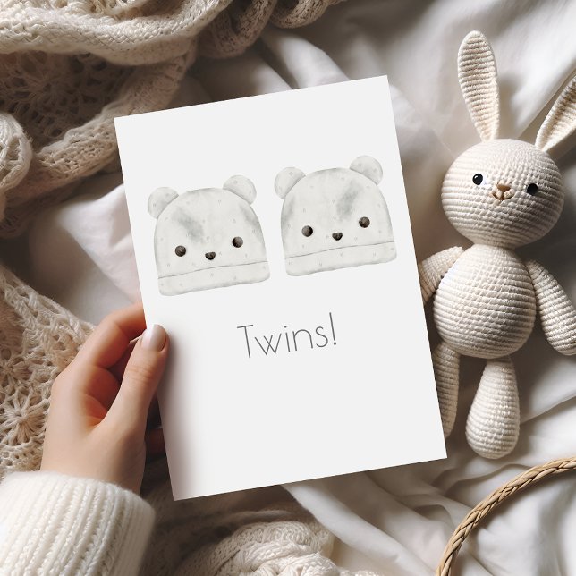 Twillingar Boho Baby Grattiss Card Kort (Skapare uppladdad)