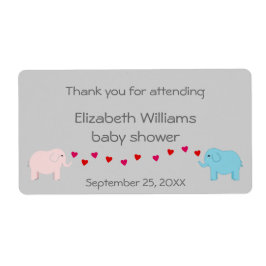 Twillingar Boy and Girl Elephants Vattenflaska Fav Fraktsedel