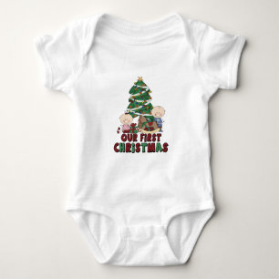 Twillingar Boy & Girl första jul T-shirt