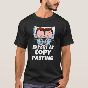 Twillingar Boys Pappa Mamma expert vid kopiering a T Shirt