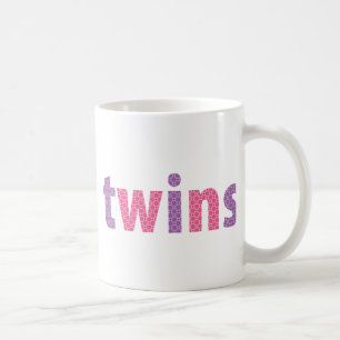 TWILLINGAR COLLECTION - flickor {violet + rosa} Kaffemugg