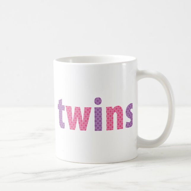 TWILLINGAR COLLECTION - flickor {violet + rosa} Kaffemugg (Höger)