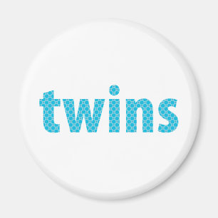 TWILLINGAR COLLECTION - pojkar {aqua} Magnet