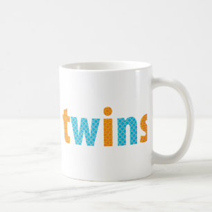 TWILLINGAR COLLECTION - pojkar {orange + aqua} Kaffemugg