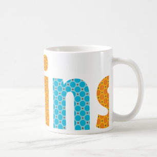 TWILLINGAR COLLECTION - pojkar {orange + aqua} Kaffemugg